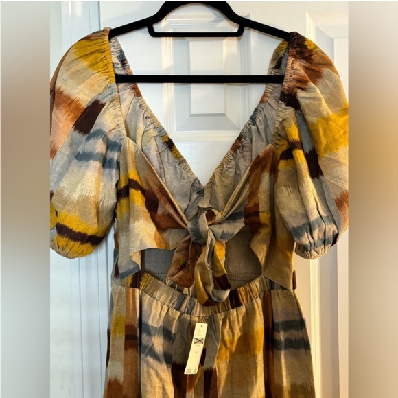 NWT Anthropologie Ranna Gill Tie Back Jumpsuit Size Large - Picture 15 of 16